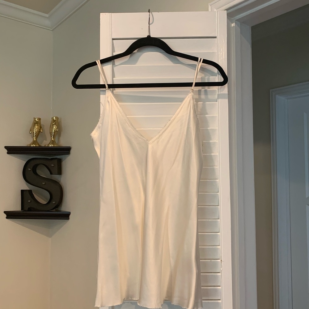 Vionnet Cream Zig Zag Camisole